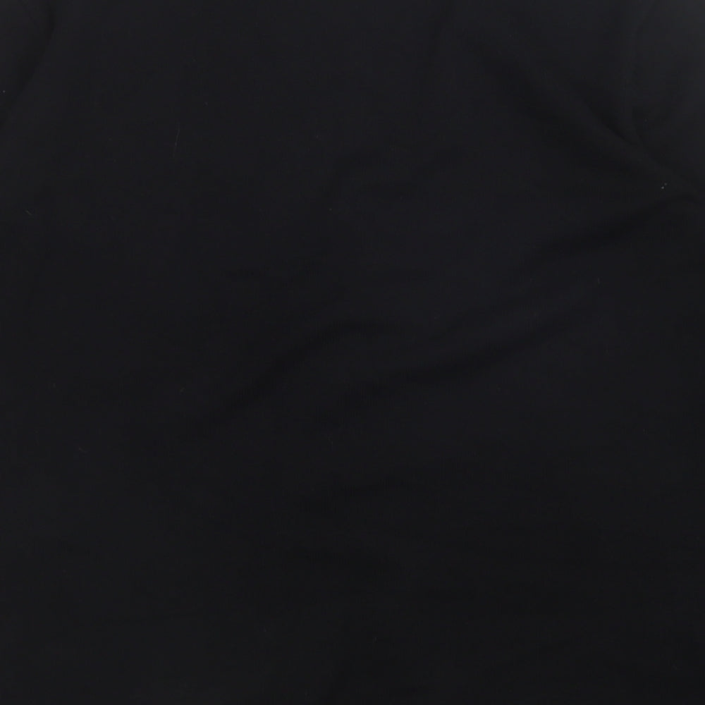 CC Womens Black Striped  Cardigan Jumper Size M