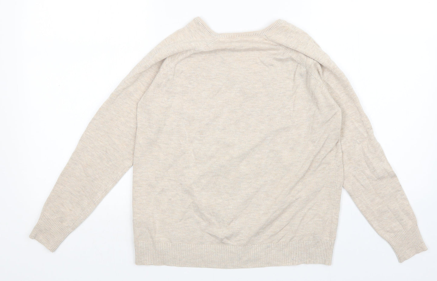 Womens UK Size M Sfera Beige Pullover Jumper