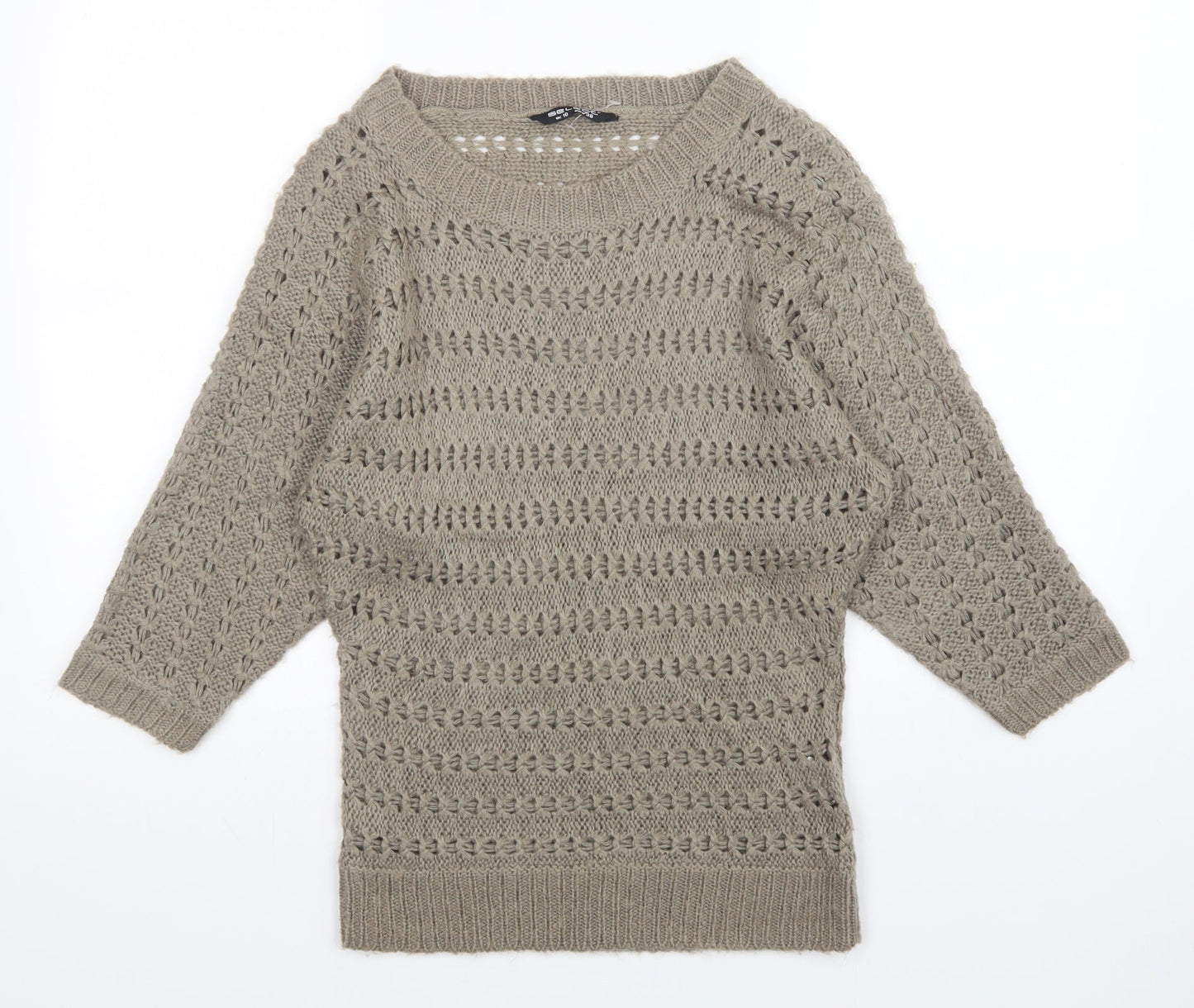 Womens UK Size 10 Select Brown Pullover Jumper