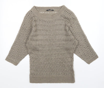 Womens UK Size 10 Select Brown Pullover Jumper