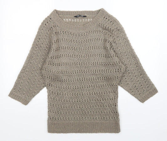 Womens UK Size 10 Select Brown Pullover Jumper