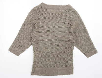 Womens UK Size 10 Select Brown Pullover Jumper