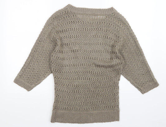 Womens UK Size 10 Select Brown Pullover Jumper