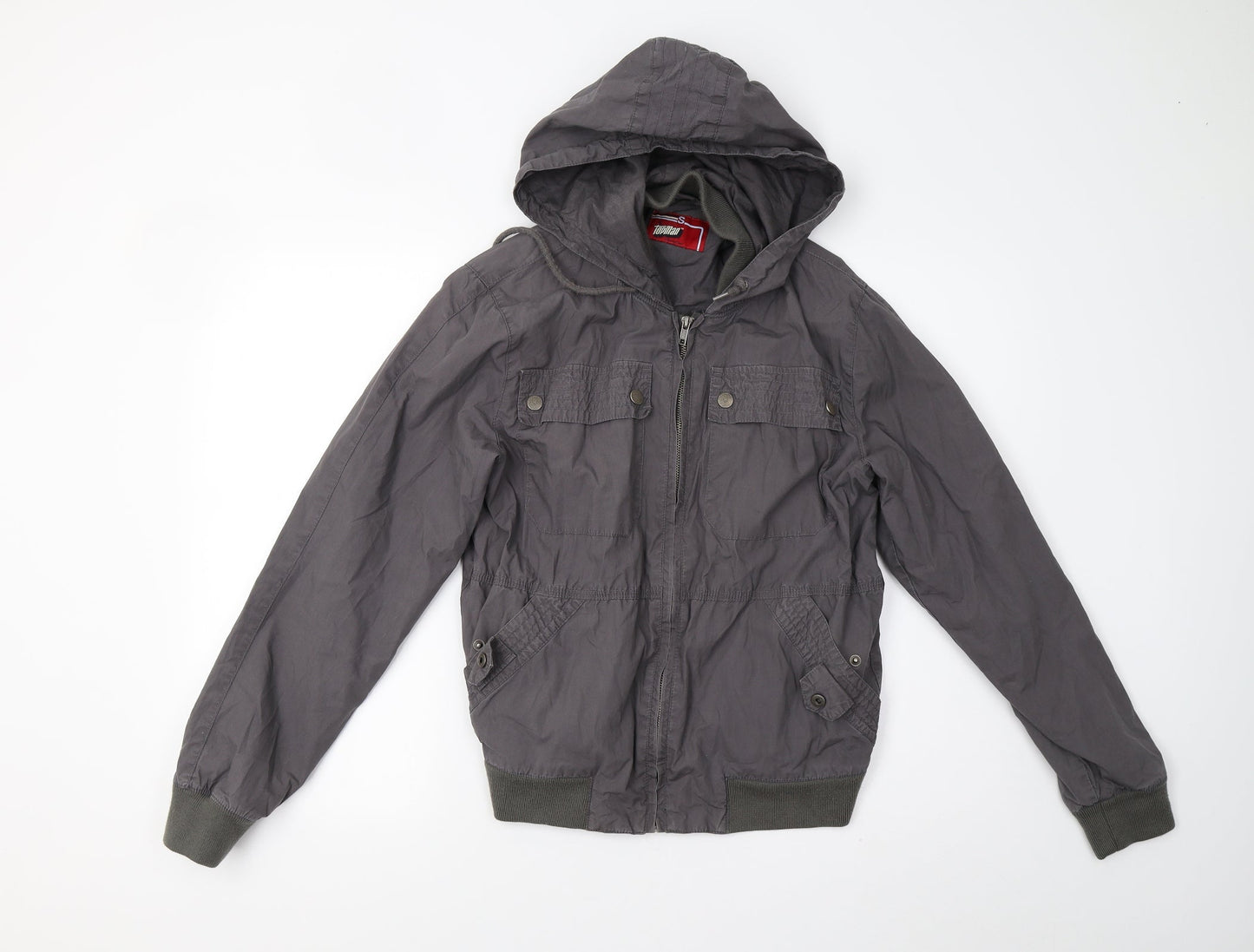 Mens UK Size S Topman Grey Jacket