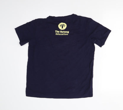 Preworn Mens Blue    T-Shirt Size S  - Smile More