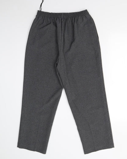 Womens UK Size 12 BM Collection Regular Fit  Grey Trousers