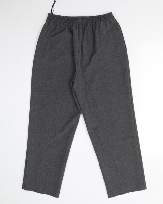 BM Collection Womens Grey   Trousers  Size 12 L25 in