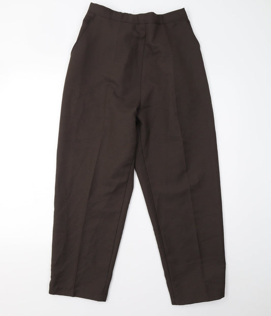 Womens UK Size 18 Preworn Regular Fit  Brown Trousers