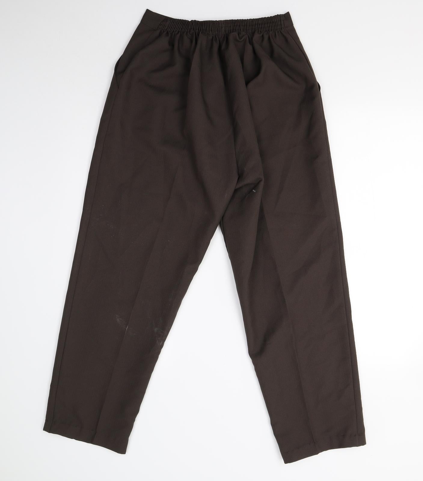 Womens UK Size 18 Preworn Regular Fit  Brown Trousers