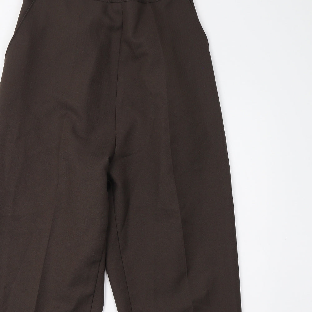 Womens UK Size 18 Preworn Regular Fit  Brown Trousers