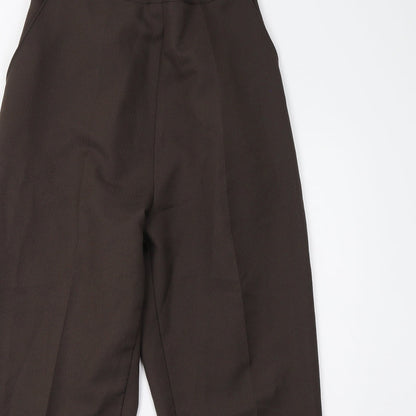 Womens UK Size 18 Preworn Regular Fit  Brown Trousers