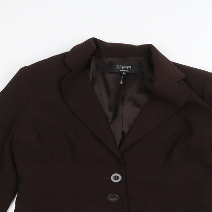 Papaya Womens Brown   Jacket  Size 14