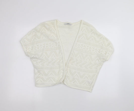 George Womens White   Cardigan Jumper Size 12