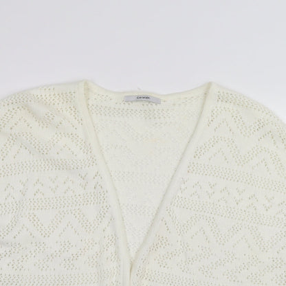 George Womens White   Cardigan Jumper Size 12