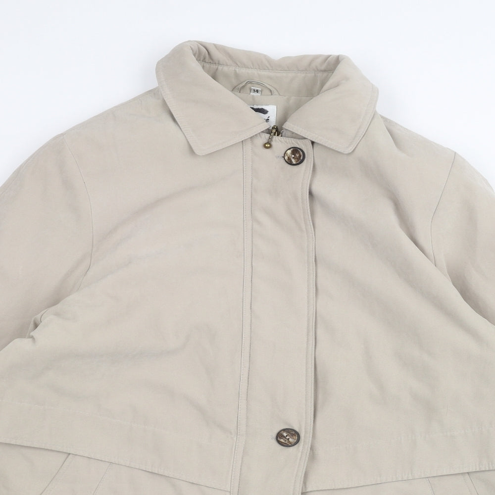 Womens UK Size 14 ELEGANCE Beige Jacket