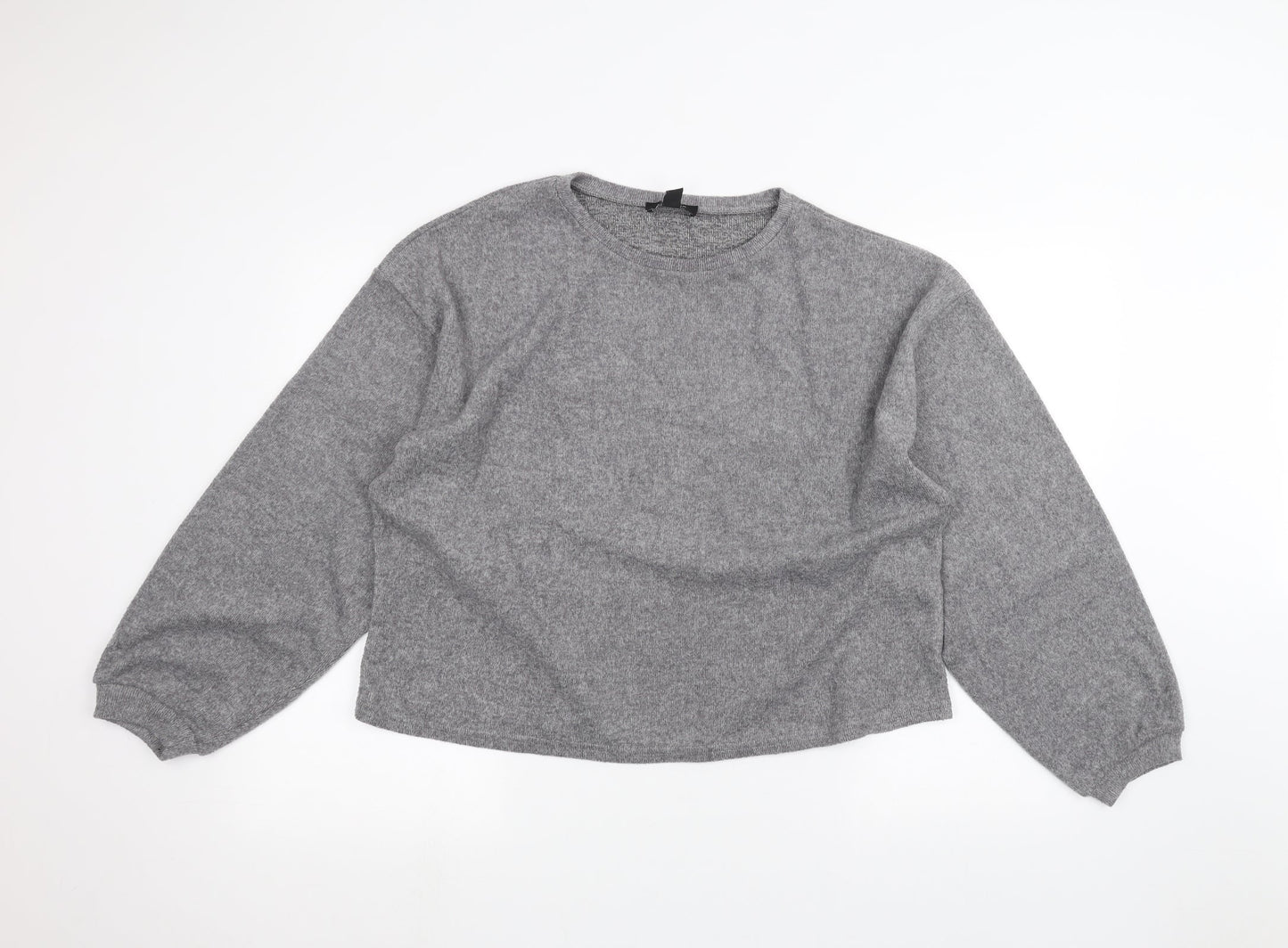 Womens UK Size L New Look Grey Pullover Jumper