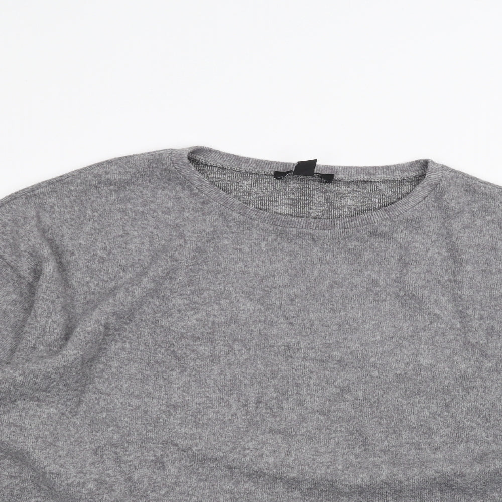 Womens UK Size L New Look Grey Pullover Jumper