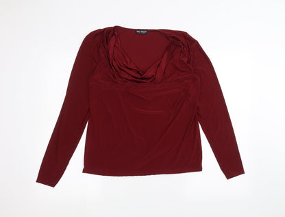 Womens UK Size 14 Select Red Basic T-Shirt