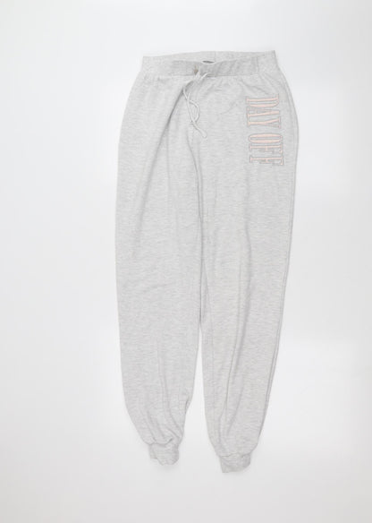 New Look Womens White   Sweatpants Trousers Size 8 L25 in