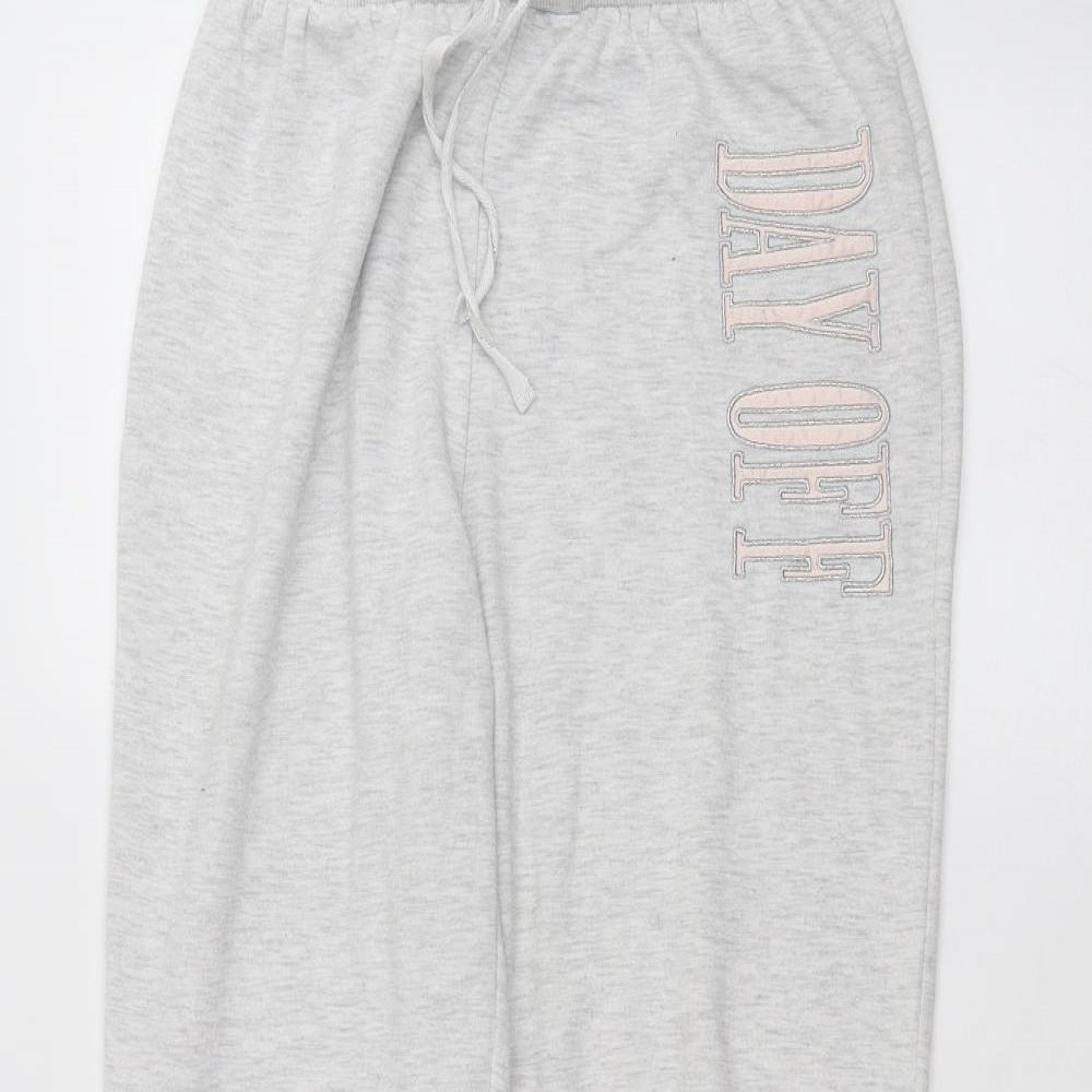 New Look Womens White   Sweatpants Trousers Size 8 L25 in