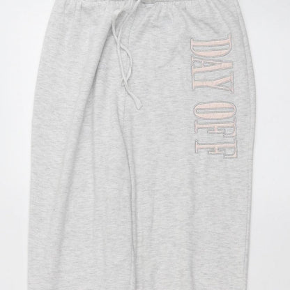 New Look Womens White   Sweatpants Trousers Size 8 L25 in