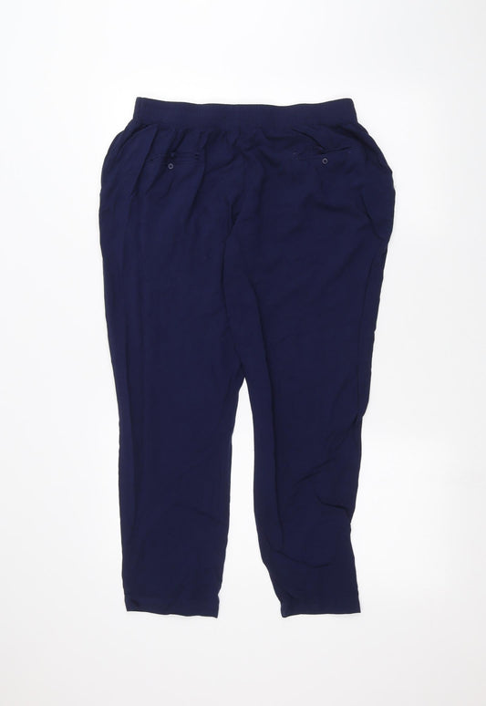ODEL Womens Blue   Trousers  Size 14 L23 in