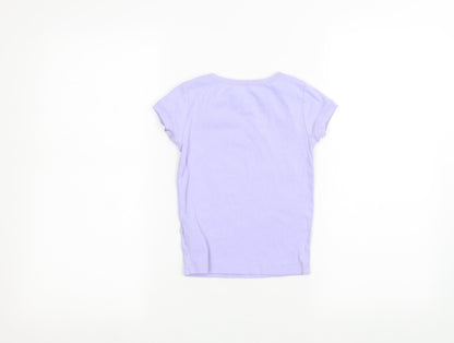 Gap Girls Purple   Basic T-Shirt Size 6 Years