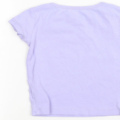 Gap Girls Purple   Basic T-Shirt Size 6 Years