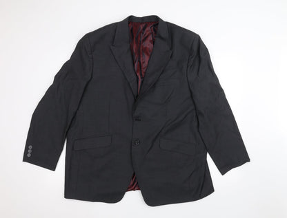 Mens UK Size 40 Preworn Regular Black Suit Jacket