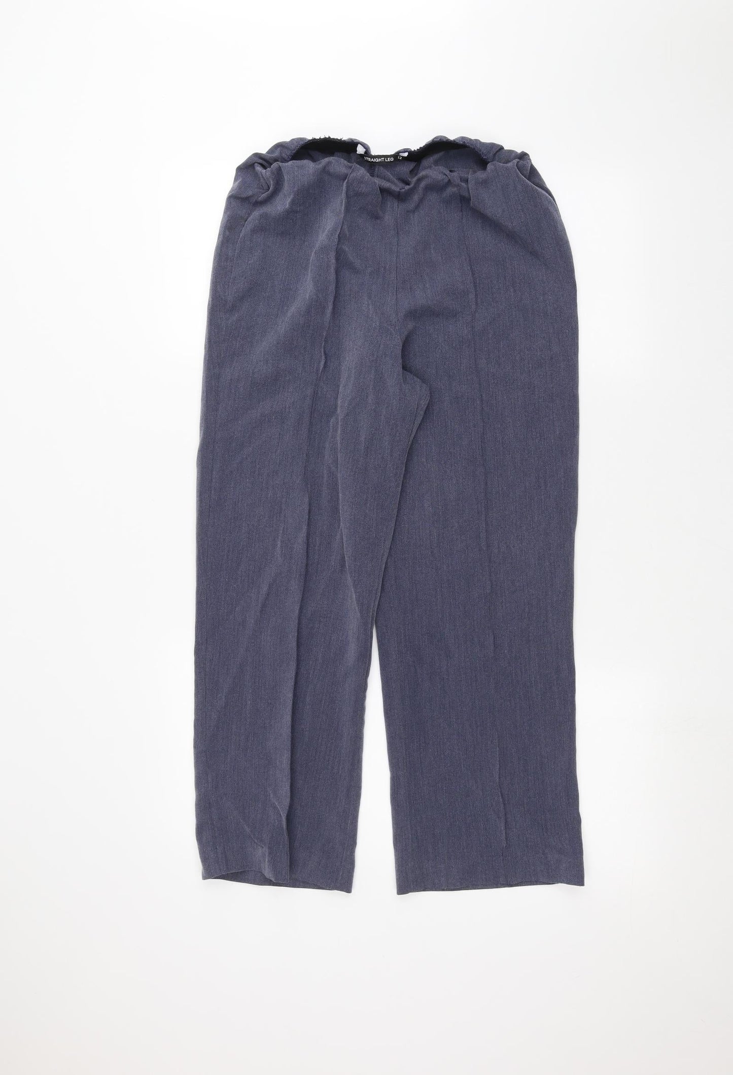 Womens UK Size 12 Preworn Regular Fit  Blue Trousers