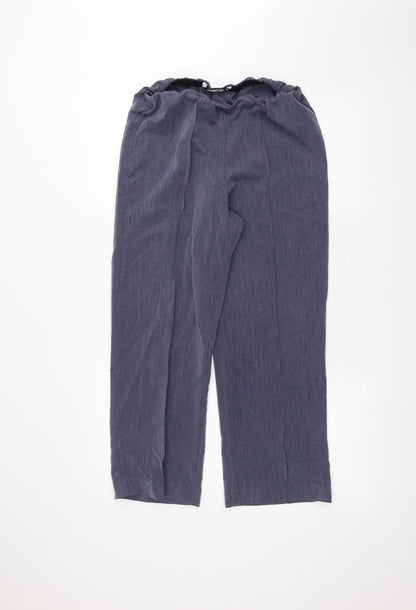 Womens UK Size 12 Preworn Regular Fit  Blue Trousers