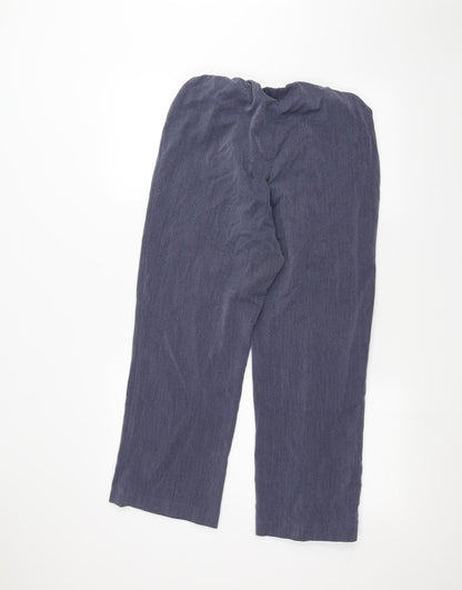Womens UK Size 12 Preworn Regular Fit  Blue Trousers