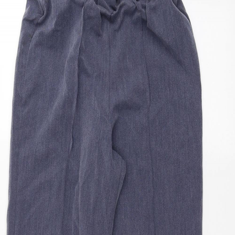 Womens UK Size 12 Preworn Regular Fit  Blue Trousers