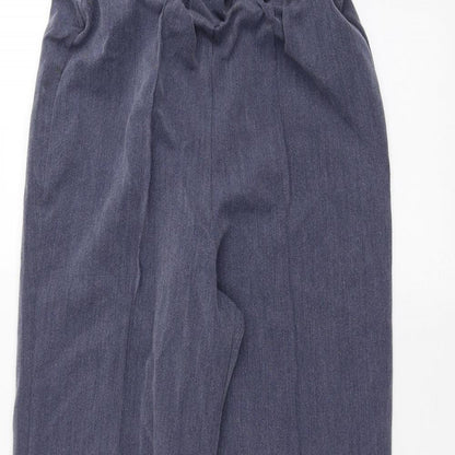 Womens UK Size 12 Preworn Regular Fit  Blue Trousers
