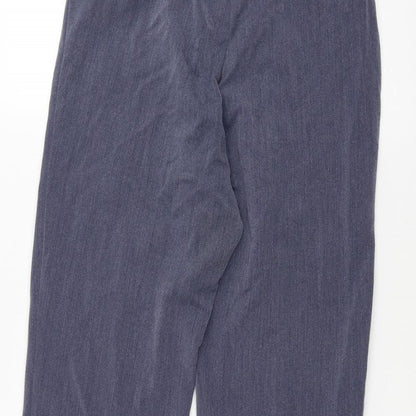 Womens UK Size 12 Preworn Regular Fit  Blue Trousers