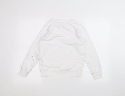 Primark Girls White   Pullover Jumper Size 11-12 Years
