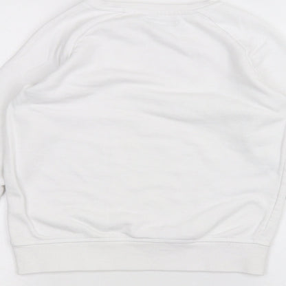 Primark Girls White   Pullover Jumper Size 11-12 Years