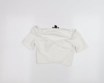 Atmosphere Womens White   Basic T-Shirt Size 12