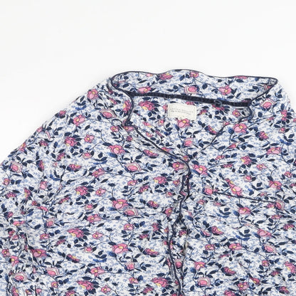 Womens UK Size 12 NEXT White Basic Button-Up