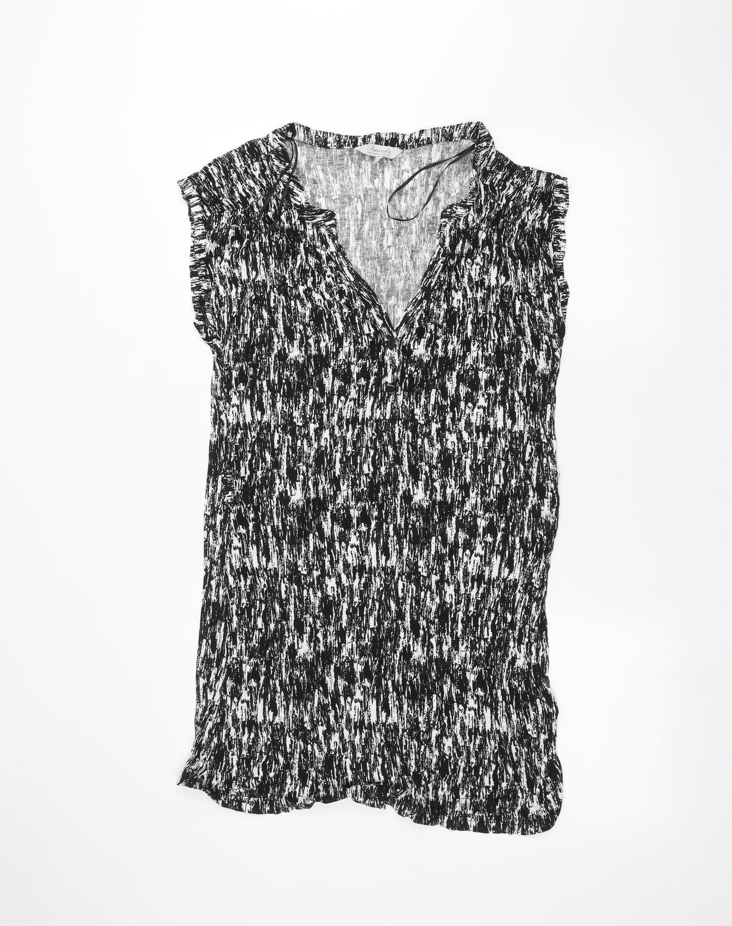 Womens UK Size 16 Peacocks Black Basic T-Shirt