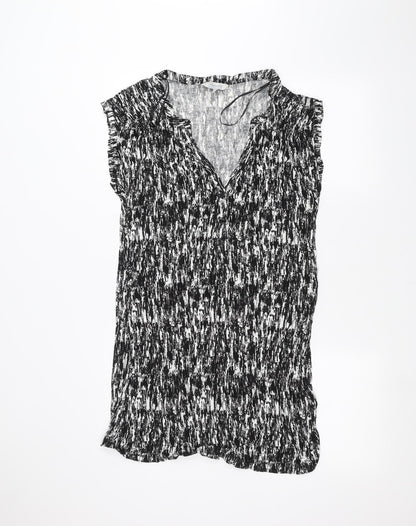 Womens UK Size 16 Peacocks Black Basic T-Shirt