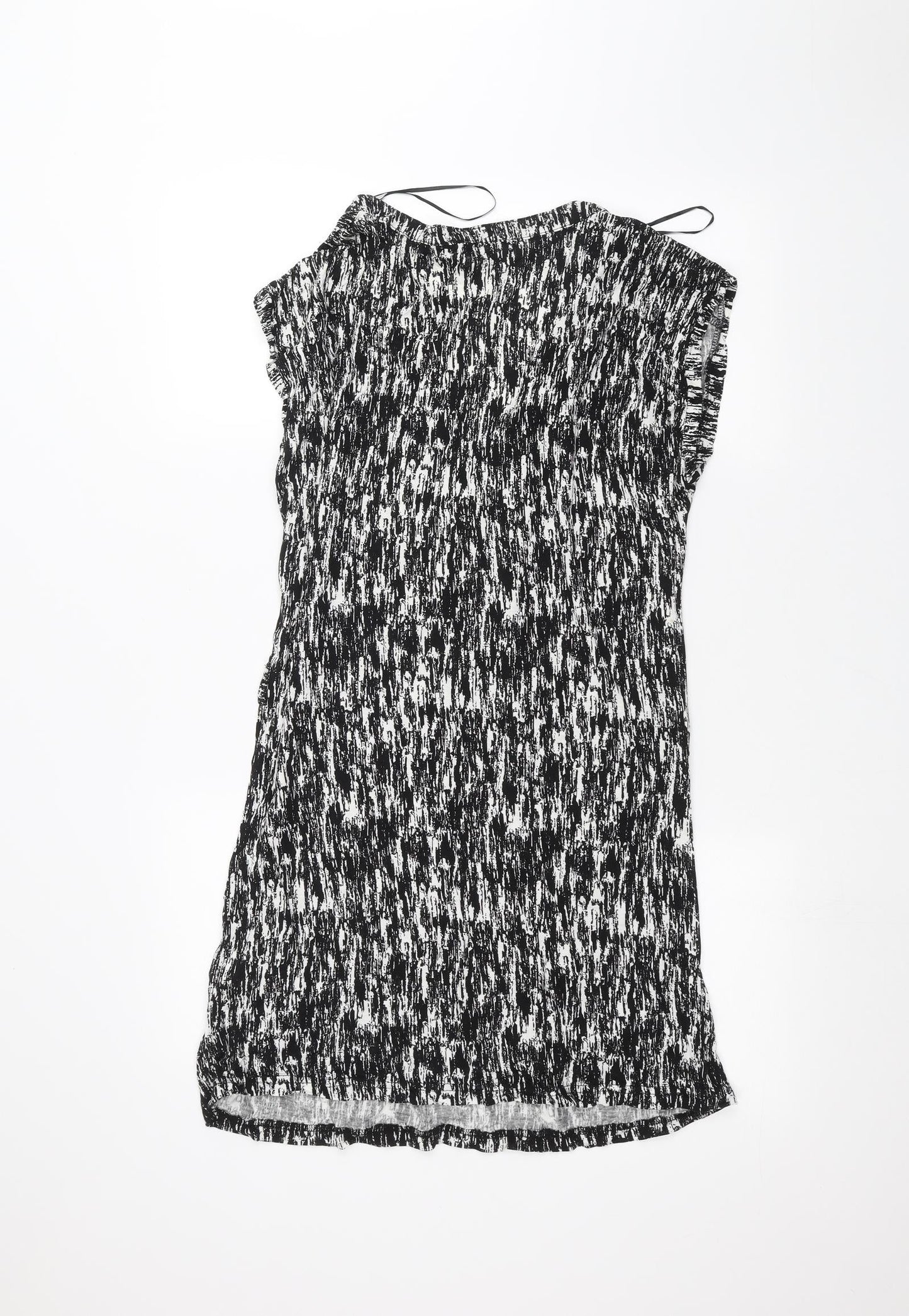 Womens UK Size 16 Peacocks Black Basic T-Shirt