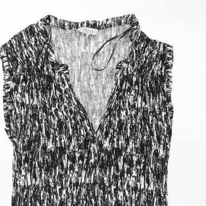 Womens UK Size 16 Peacocks Black Basic T-Shirt