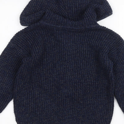 Mini Club Boys Blue   Full Zip Hoodie Size 5-6 Years