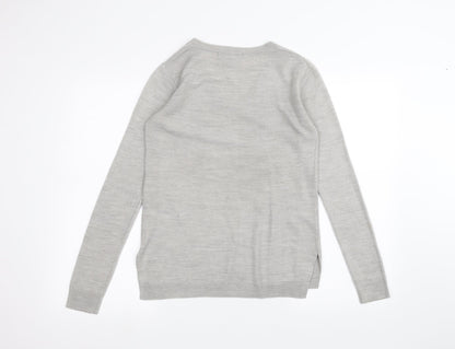 Womens UK Size 6 Atmosphere Grey Basic T-Shirt