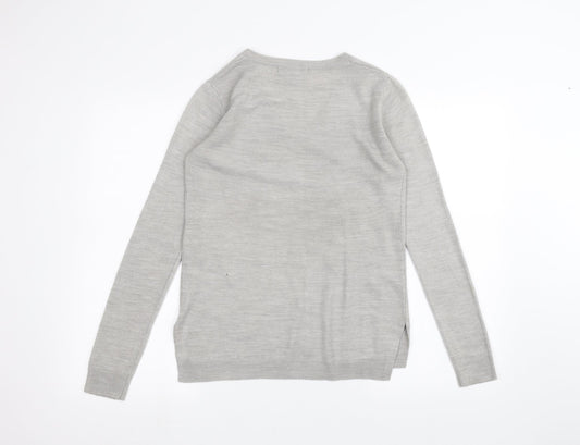 Womens UK Size 6 Atmosphere Grey Basic T-Shirt