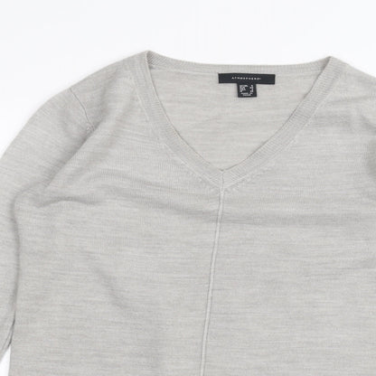 Womens UK Size 6 Atmosphere Grey Basic T-Shirt