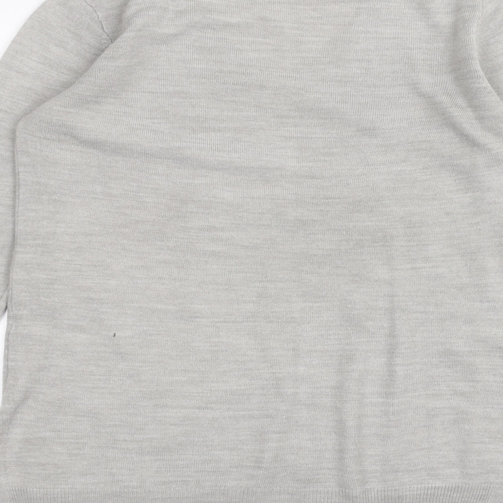 Womens UK Size 6 Atmosphere Grey Basic T-Shirt