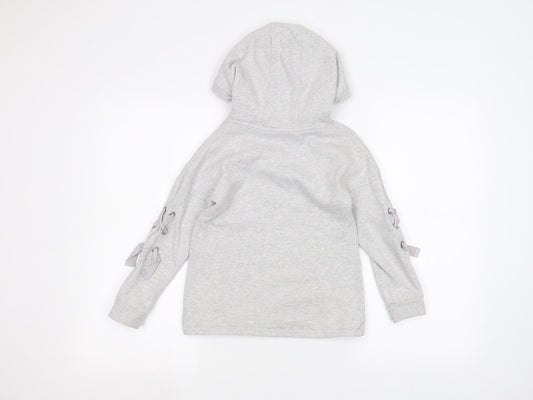 NEXT Girls Grey   Pullover Hoodie Size 6 Years