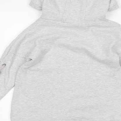 NEXT Girls Grey   Pullover Hoodie Size 6 Years